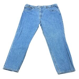 Bugle Boy Gold Crest 740 Relaxed Fit Jeans Mens 42x30 Blue Medium Wash Denim